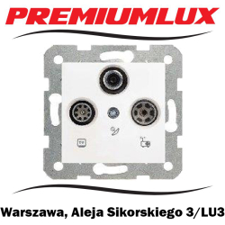 Panasonic VIKO KARRE gniazdo RTV-SAT przelotowe Warszawa Aleja Sikorskiego 3 LU3 Bartycka